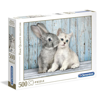 Puzzle Gato y Conejo 500pzs - imagen 2