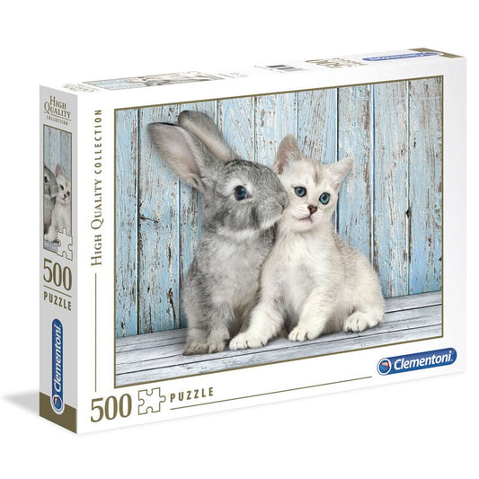 Puzzle Gato y Conejo 500pzs - imagen 2
