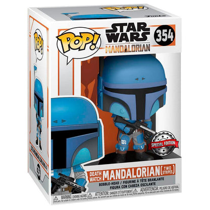 Figura POP Star Wars Mandalorian Death Watch Mandalorian Two Stripes Exclusive - imagen 3