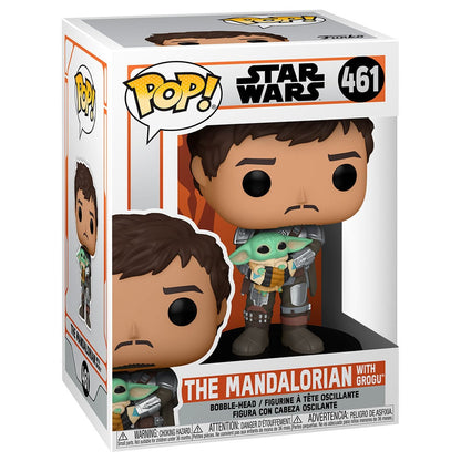 Figura POP Star Wars Mandalorian Mando Holding Child - imagen 2
