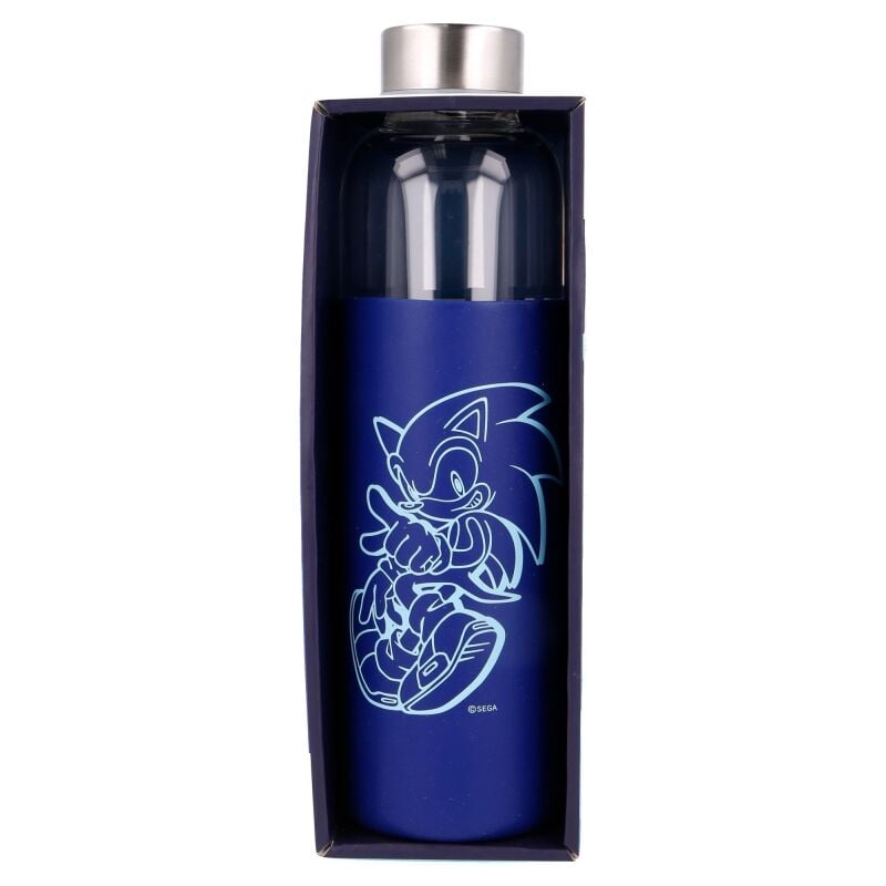 Botella cristal Sonic The Hedgehog funda silicona 585ml - imagen 3