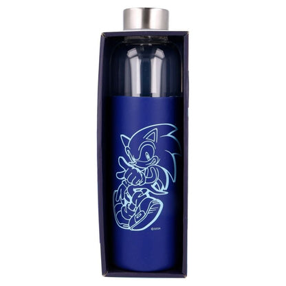 Botella cristal Sonic The Hedgehog funda silicona 585ml - imagen 3