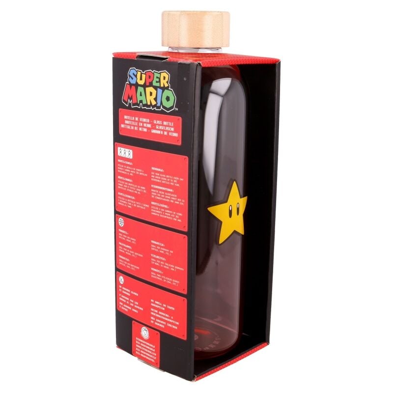 Botella cristal Super Mario Bros Nintendo 1030ml - imagen 4