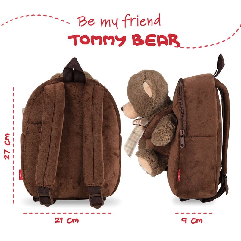 Mochila + peluche Oso Tommy 26cm - imagen 4