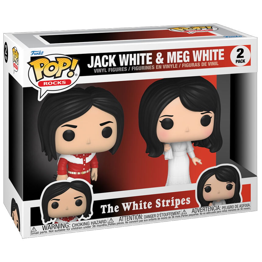 Blister 2 figuras POP The White Stripes Jack White and Meg White - imagen 3