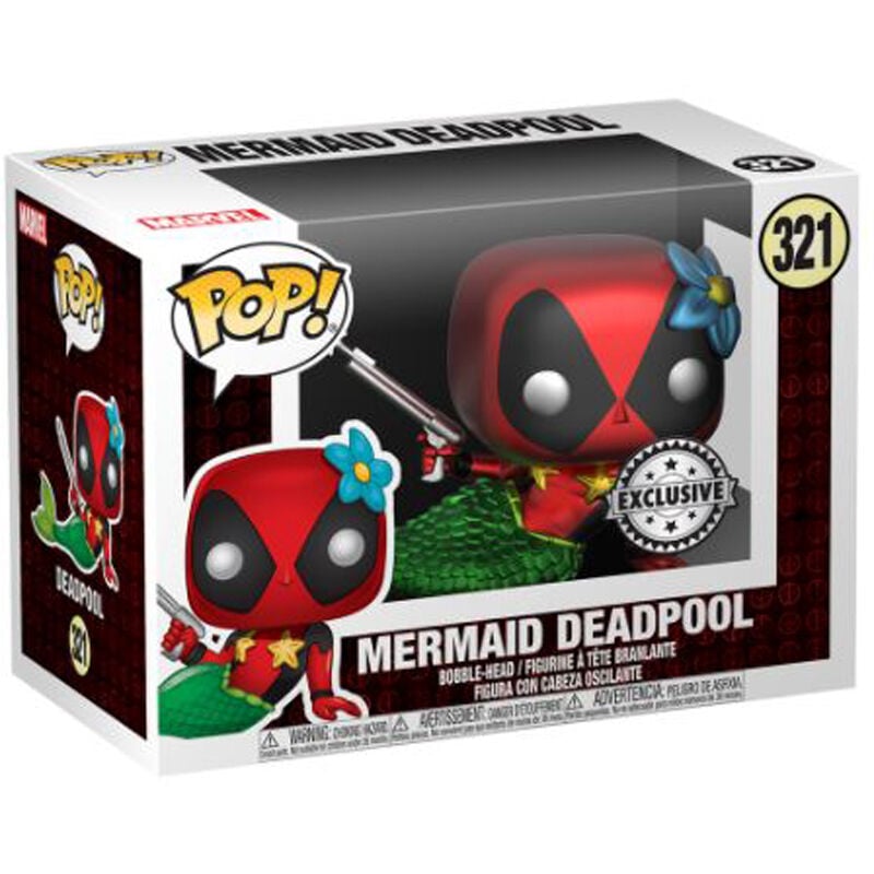 Set figura POP & Tee Marvel Deadpool Mermaid Exclusive L - imagen 4