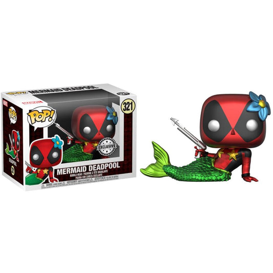 Set figura POP & Tee Marvel Deadpool Mermaid Exclusive - imagen 2