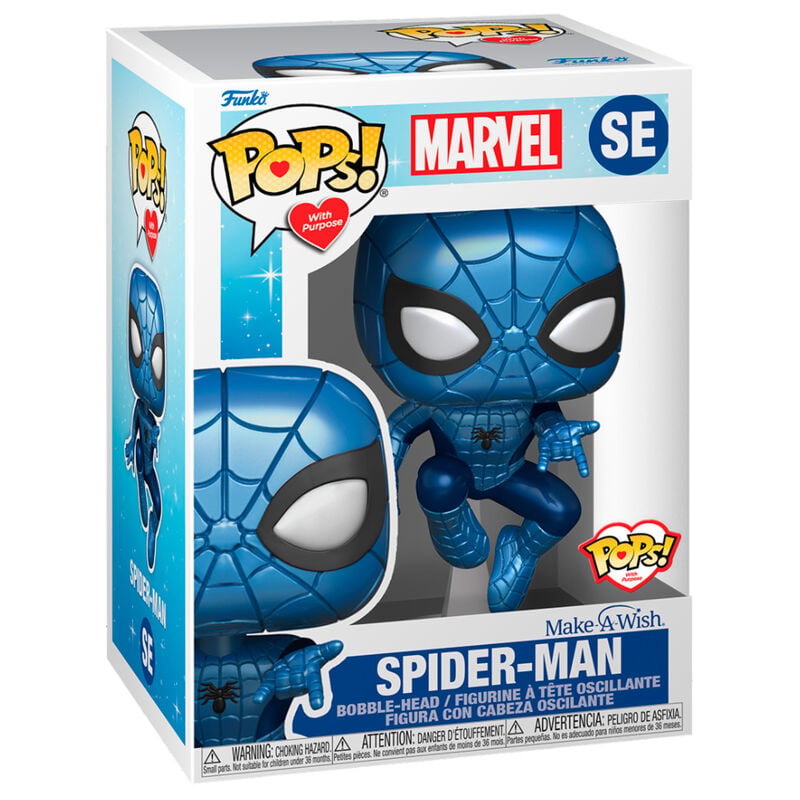 Figura POP Marvel Make a Wish Spiderman Metallic - imagen 2