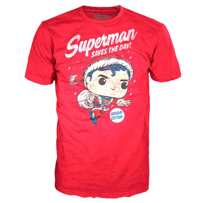 Set figura POP & Tee DC Comics Superman Exclusive Flocked - imagen 4