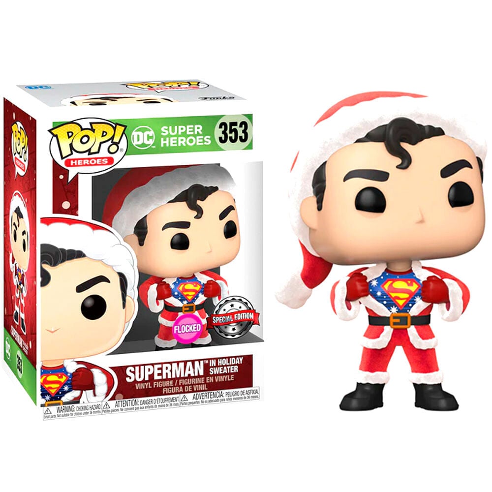 Set figura POP & Tee DC Comics Superman Exclusive Flocked - imagen 2