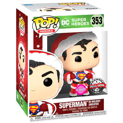 Set figura POP & Tee DC Comics Superman Exclusive Flocked - imagen 5