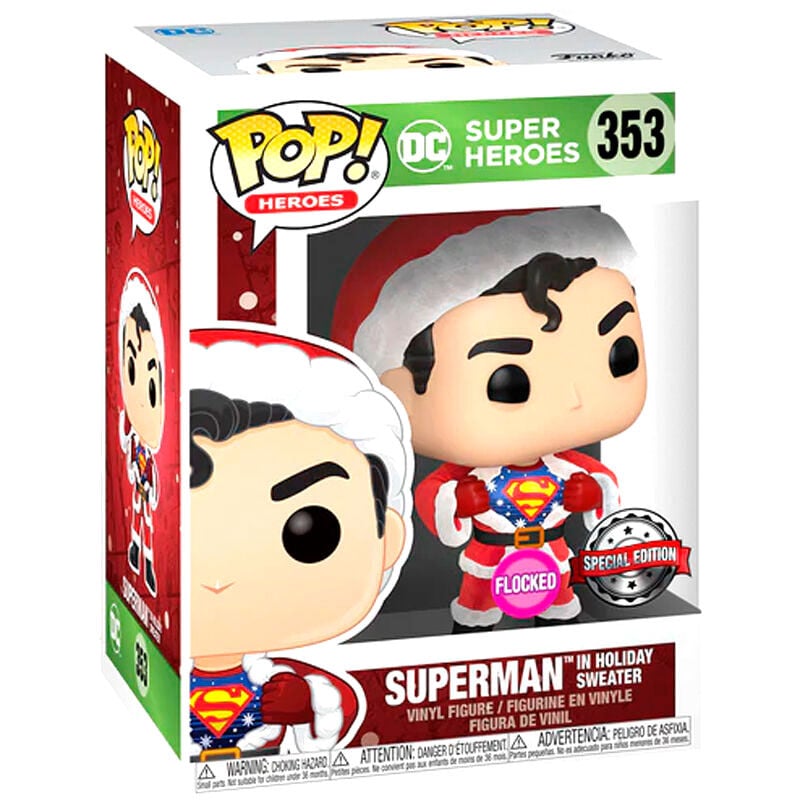 Set figura POP & Tee DC Comics Superman Exclusive Flocked - imagen 4