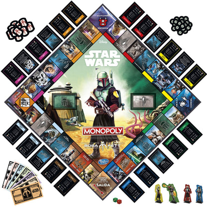 Juego Monopoly Boba Fett Star Wars español - imagen 3