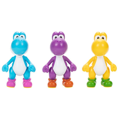 Blister 3 figuras Yoshi Super Mario Bros 10cm - imagen 5