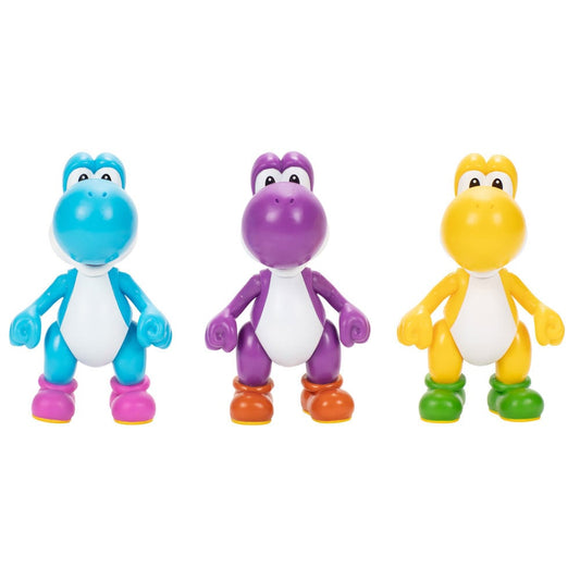Blister 3 figuras Yoshi Super Mario Bros 10cm - imagen 5
