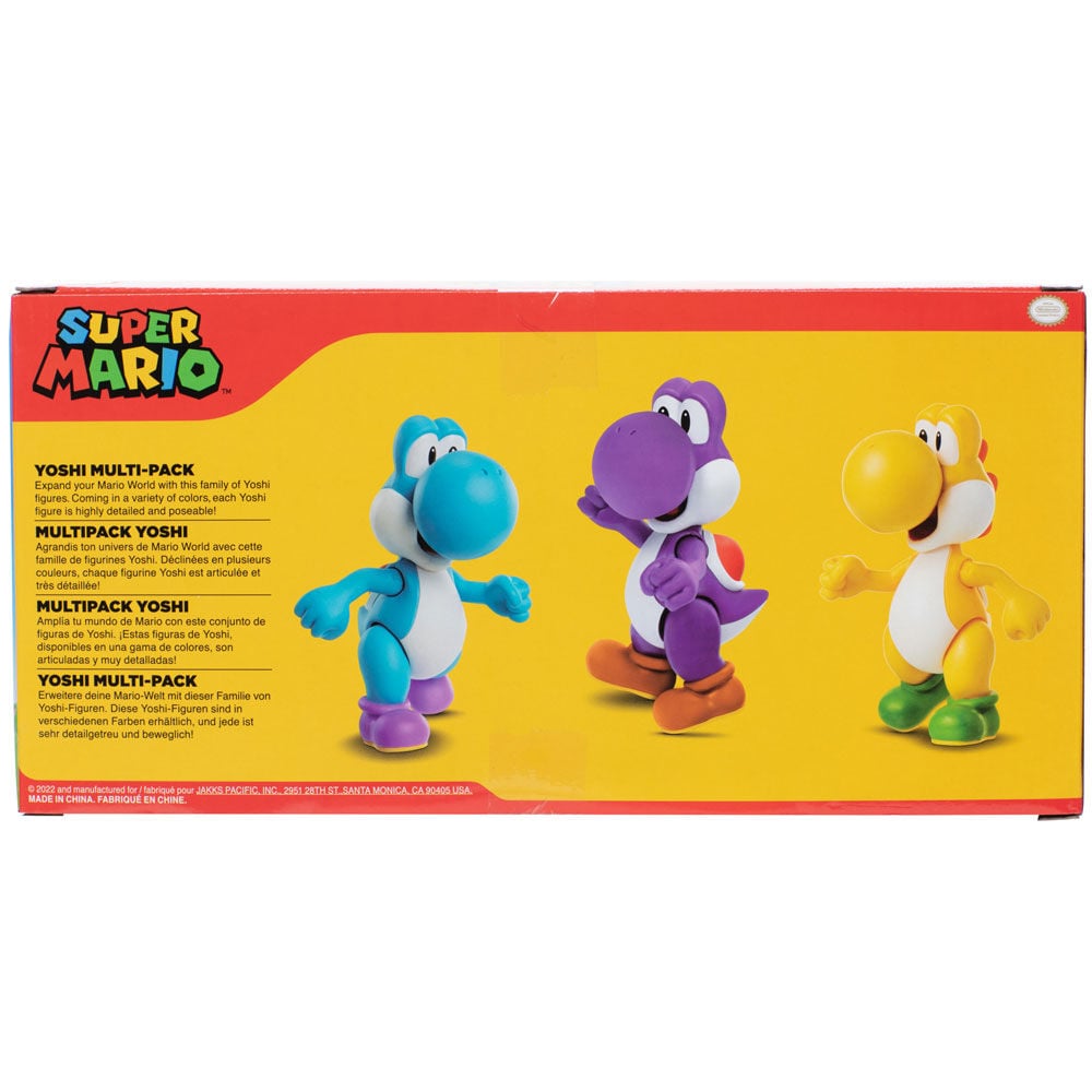 Blister 3 figuras Yoshi Super Mario Bros 10cm - imagen 6