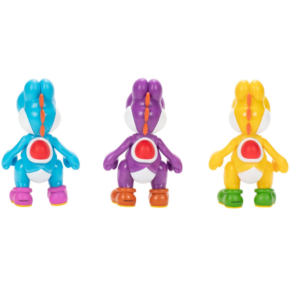 Blister 3 figuras Yoshi Super Mario Bros 10cm