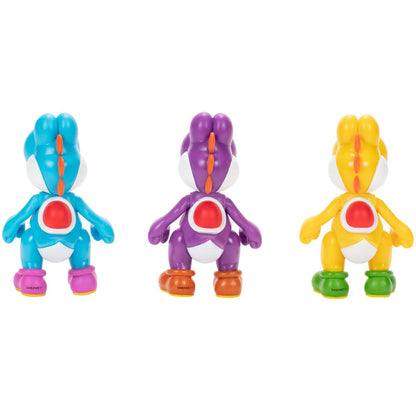 Blister 3 figuras Yoshi Super Mario Bros 10cm
