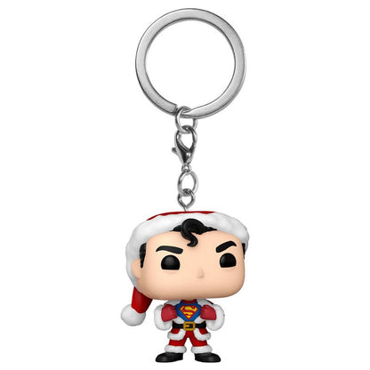 Llavero Pocket POP DC Comics Holiday Superman Exclusive - imagen 2