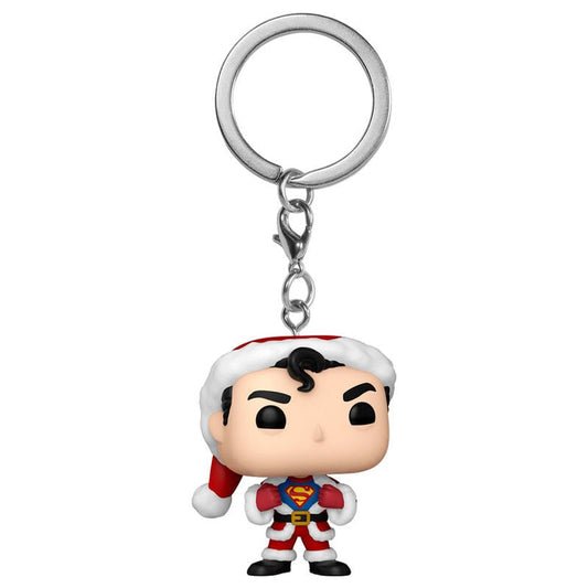 Llavero Pocket POP DC Comics Holiday Superman Exclusive - imagen 2