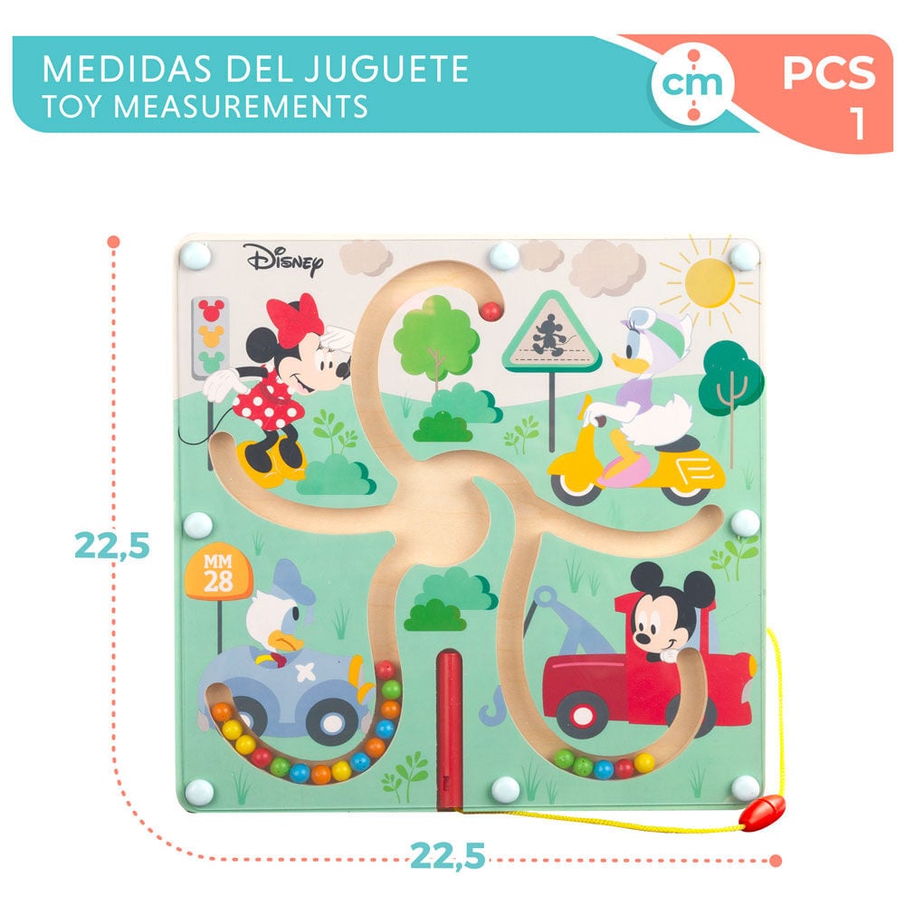 Laberinto magnetico Baby Disney madera - imagen 6