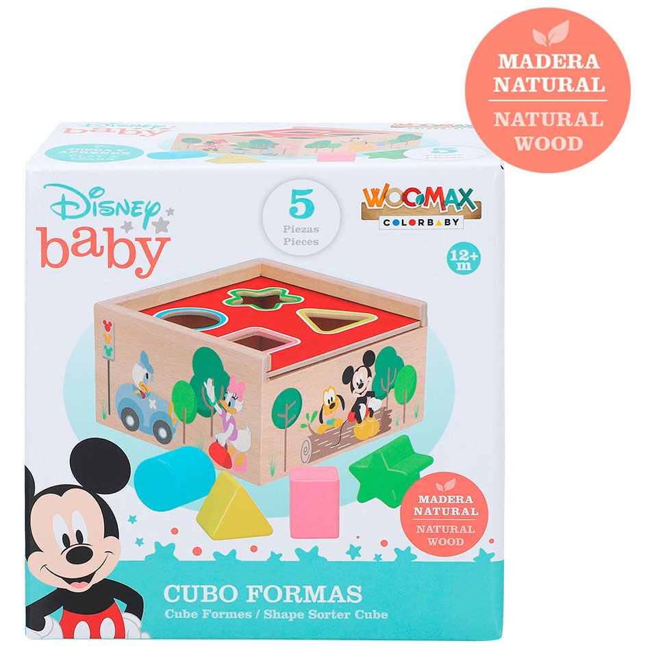 Cubo formas madera Mickey Minnie Disney - imagen 4