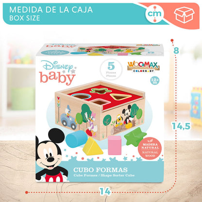 Cubo formas madera Mickey Minnie Disney - imagen 6