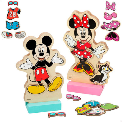 Juego magnetico madera vestidos Minnie Disney - imagen 2