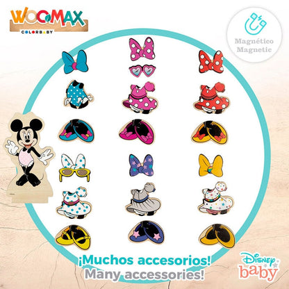 Juego magnetico madera vestidos Minnie Disney - imagen 4