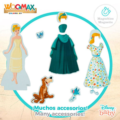 Juego magnetico madera vestidos Cenicienta Disney - imagen 4