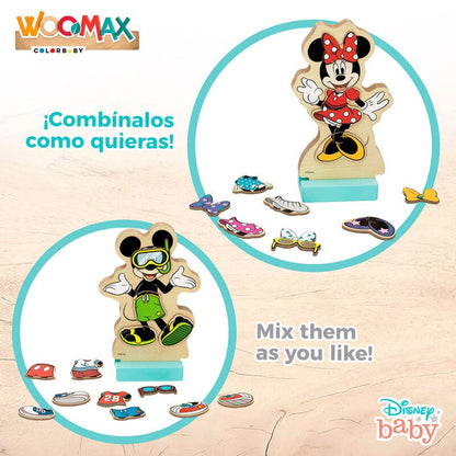 Juego magnetico madera vestidos Minnie Disney - imagen 5