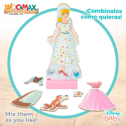 Juego magnetico madera vestidos Cenicienta Disney - imagen 5