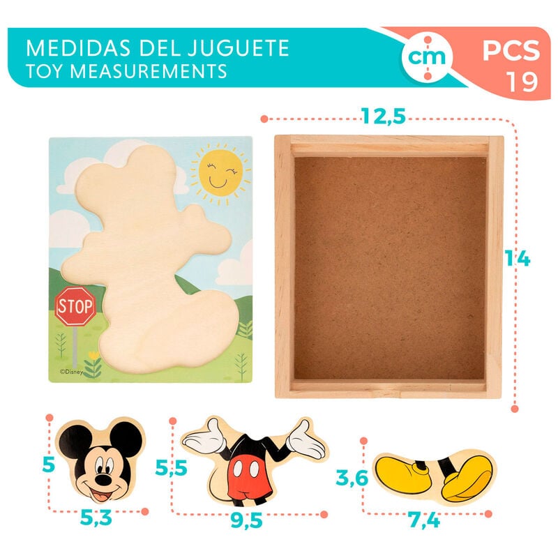 Puzzle madera Mickey Disney - imagen 6