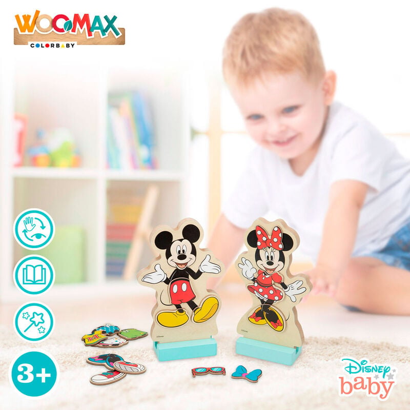 Juego magnetico madera vestidos Minnie Disney - imagen 6