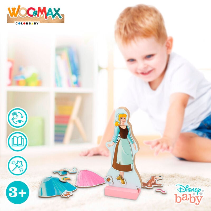 Juego magnetico madera vestidos Cenicienta Disney - imagen 6