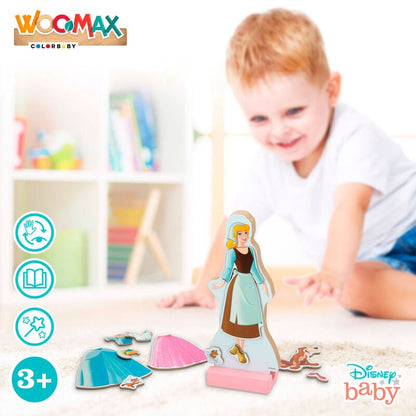 Juego magnetico madera vestidos Cenicienta Disney - imagen 6