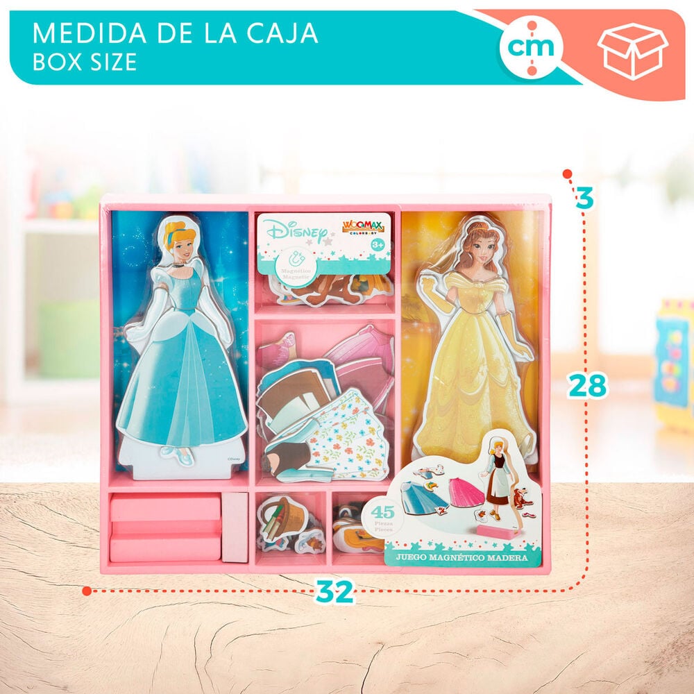 Juego magnetico madera vestidos Princesas Disney - imagen 7