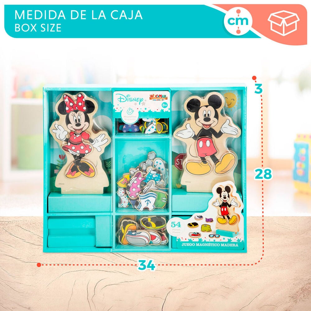 Juego magnetico madera vestidos Minnie Disney - imagen 8