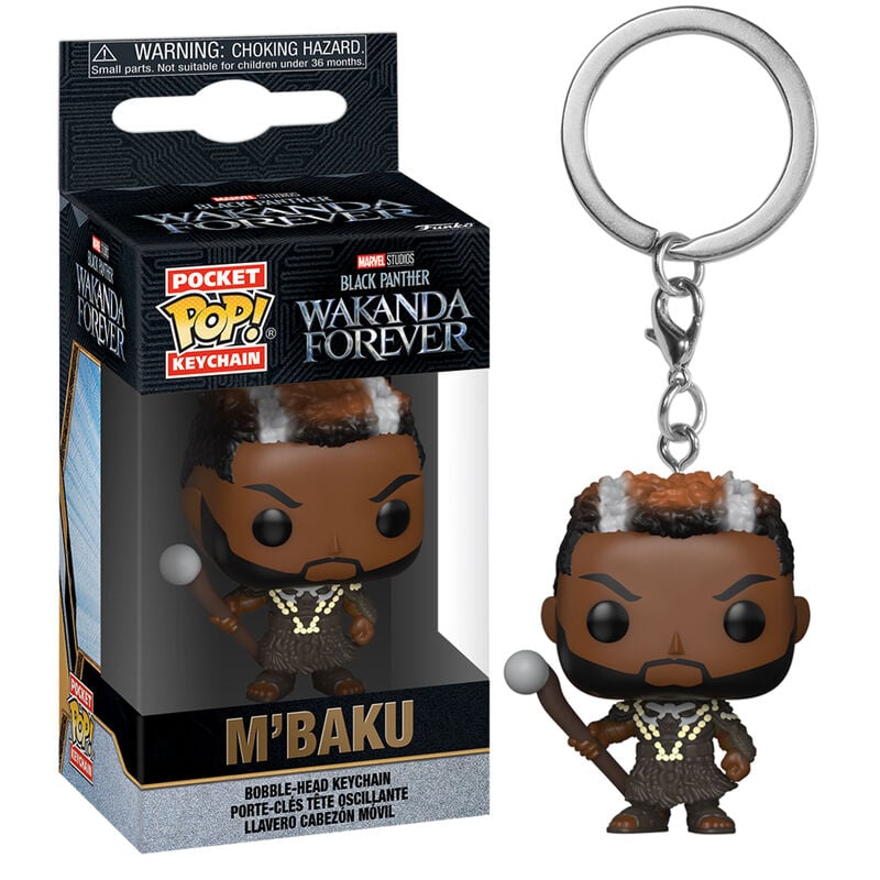 Llavero Pocket POP Marvel Black Panther Wakanda Forever M Baku - imagen 2