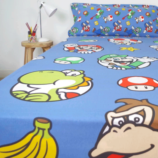 Juego sabanas Super Mario Bros 90cm - imagen 4
