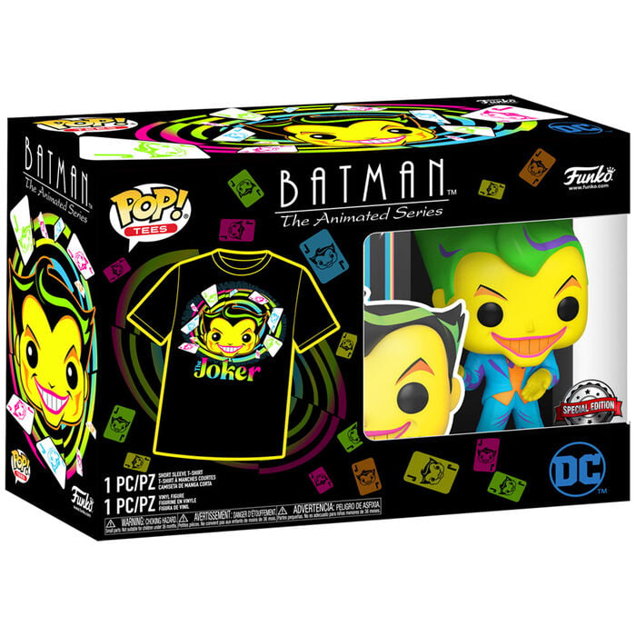 Set figura POP & Tee DC Comics Batman Joker Exclusive - imagen 5