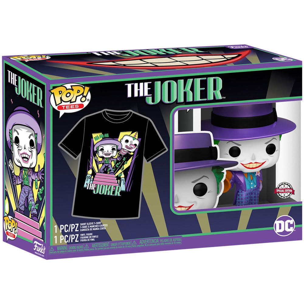 Set figura POP & Tee DC Comics Batman The Joker - imagen 3