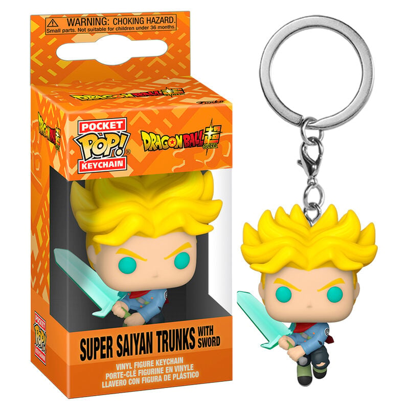 Llavero Pocket POP Dragon Ball Super Saiyan Trunks with Sword - imagen 3