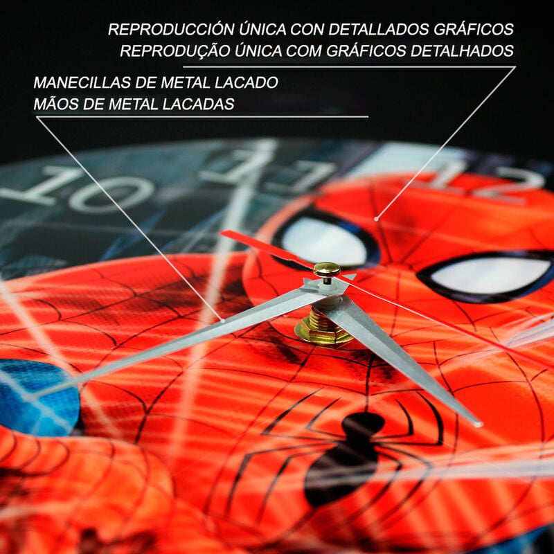 Reloj pared Spiderman Marvel - imagen 2