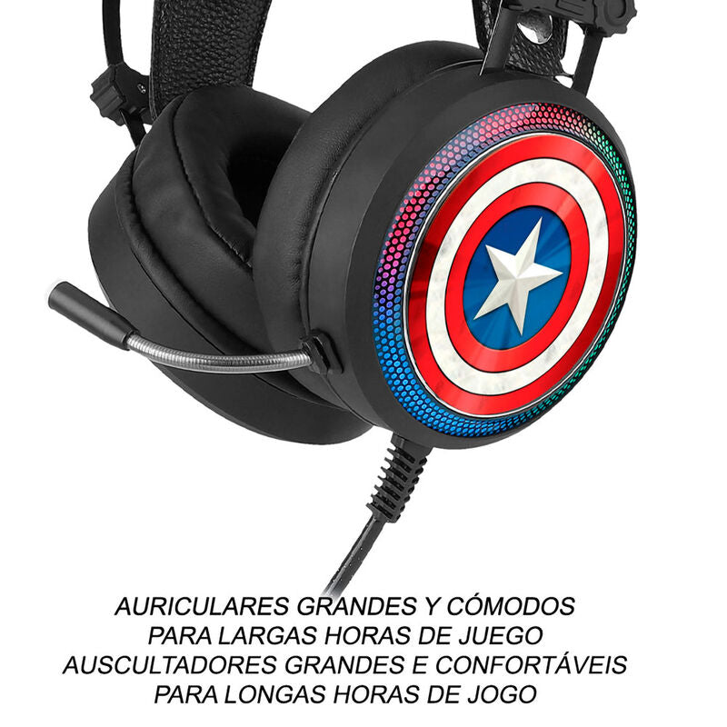 Auriculares gaming Capitan America Marvel - imagen 5