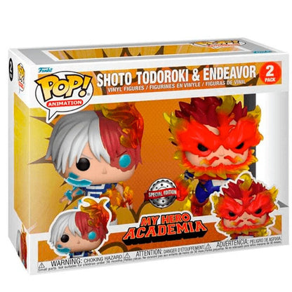 Blister 2 Figuras POP My Hero Academia Shoto Todoroki & Endeavor Exclusive - imagen 2