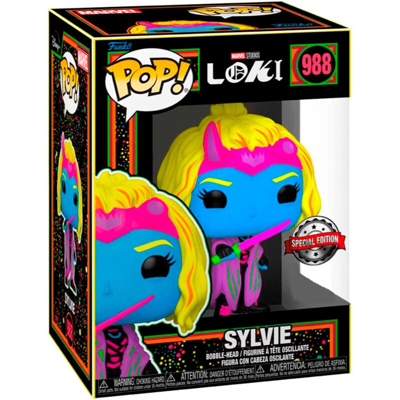 Figura POP Marvel Loki Silvye Black Light Exclusive - imagen 2
