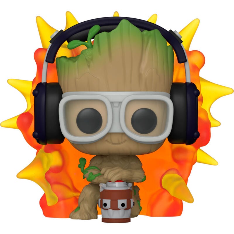 Figura POP Marvel I am Groot - Groot with Detonator - imagen 2