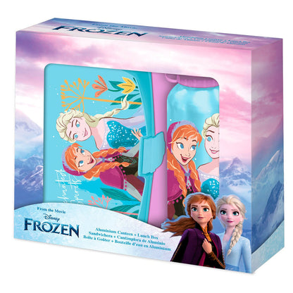 Blister Sandwichera + Cantimplora aluminio Frozen Disney 500ml - imagen 2