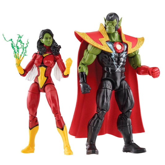 Figuras Skrull Queen & Super Skrull Beyond Earth Mightiest Los Vengadores